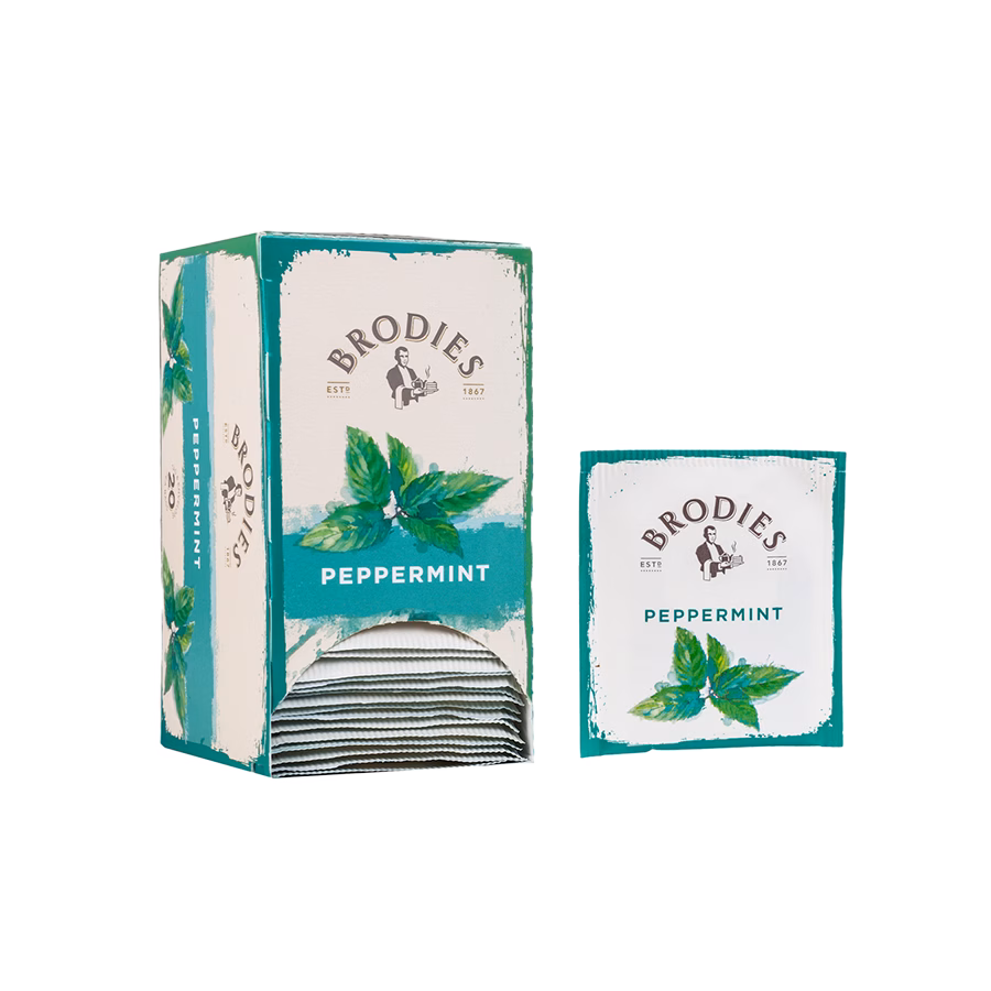 Produktbild: Brodies Tee Pfefferminze, Teebeutel, Karton mit 20 Teebeuteln